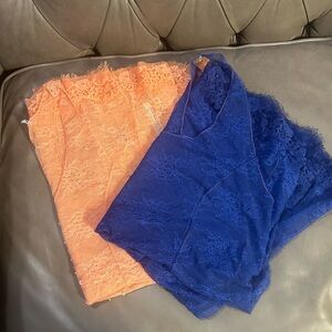 Lot of 2 Small Intimates by Free People Sheer Lace Nightgowns Sexy Lingerie